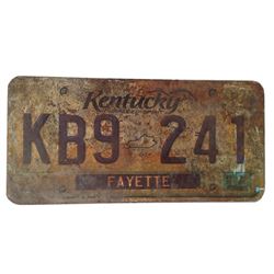 Resident Evil: The Final Chapter  Screen Used License Plate Movie Props