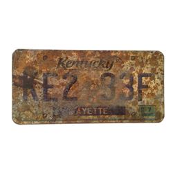 Resident Evil: The Final Chapter  Screen Used License Plate Movie Props