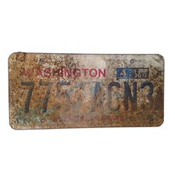 Resident Evil: The Final Chapter  Screen Used License Plate Movie Props