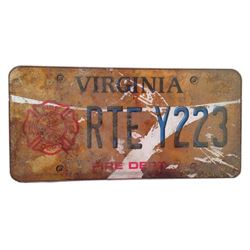Resident Evil: The Final Chapter  Screen Used License Plate Movie Props