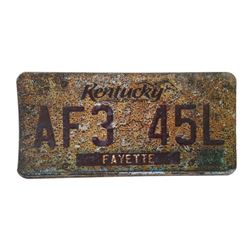 Resident Evil: The Final Chapter  Screen Used License Plate Movie Props