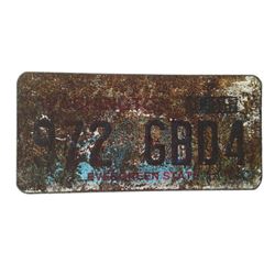 Resident Evil: The Final Chapter  Screen Used License Plate Movie Props