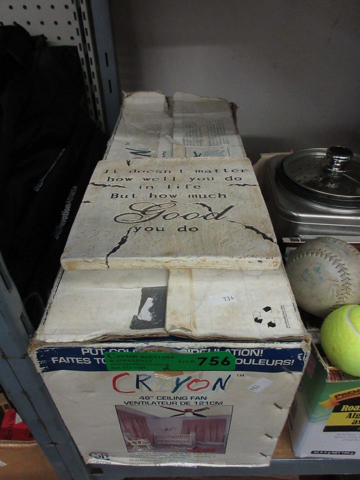 48 Crayon Ceiling Fan Motivational Tile