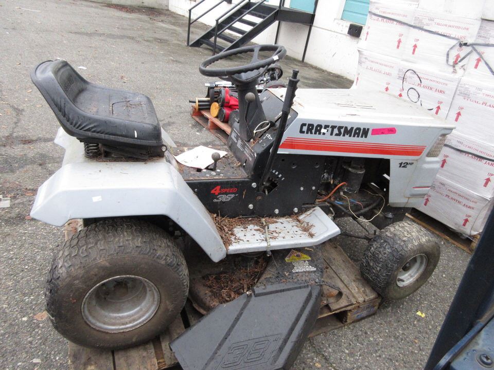 Craftsman 12 HP riding lawn mower