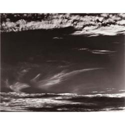 EDWARD WESTON (American, 1886-1958) CLOUDS signed “EW 1936” in pencil below image on mount gelati...