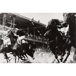 ALEXANDR RODCHENKO (Russian, 1891-1956) HORSE RACE signed in pencil on verso in several places ar...
