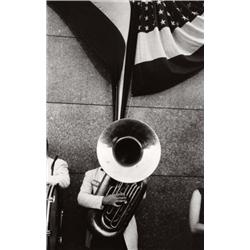 ROBERT FRANK (American, b. Switzerland 1924) POLITICAL RALLY — CHICAGO titled, dated and signed “...