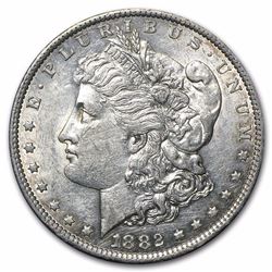 1882-O/S Morgan Dollar AU