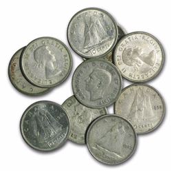 10 Canada 80% Silver Coins - Avg Circ $12.90 per coin