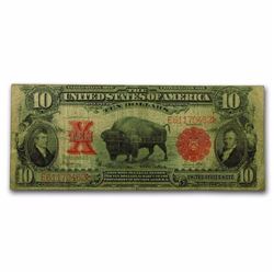 1901 $10 United States Note Bison VG