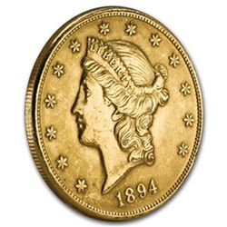 $20 Gold Liberty Double Eagle (Minted 1877-1907)