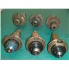 Image 1 : CAT50 End Mill Holders, 1/2", (4) 5/8", 3/4""