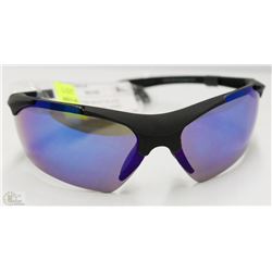 MENS FOSTER GRANT BLACK W/BLUE SHADE SUNGLASSES