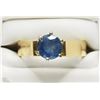 Image 1 : #39-18K YELLOW GOLD SAPPHIRE RING SIZE 6