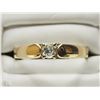 Image 1 : #37-14K YELLOW GOLD DIAMOND RING SIZE 8.5
