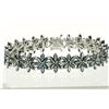 Image 1 : #41-STERLING SILVER SAPPHIRE BRACELET