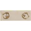Image 1 : #14-10KT GOLD CUBIC ZIRCONIA
