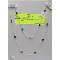 #15-STERLING SILVER AGATE /PERIDOT