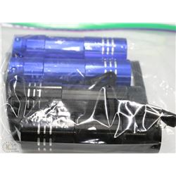 BAG OF 4 NEW BATTERY OPERATED LED FLASHLIGHTS