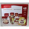 Image 1 : 48PC RUBBERMAID EASY FIND LID SET
