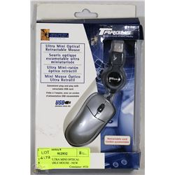 TARGUS ULTRA MINI OPTICAL RETRACTABLE MOUSE - NEW