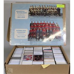 3000+ ASSORTED HOCKEY CARDS AND COLLECTOR PICTURE