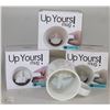 Image 1 : 4PK OF UP YOURS MUG - CREATIVE CERAMIC MUG - NEW