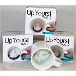 4PK OF UP YOURS MUG - CREATIVE CERAMIC MUG - NEW