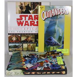LOT OF THREE BOOKS INCLUDING: STAR WARS EPISODE 1