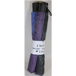 3 PACK OF UNISEX UMBRELLAS