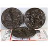 Image 1 : LOT OF 3 BRADAX SCULPTED PLATES FROM THE TREASURES