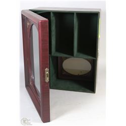 DECORATIVE WOOD STORAGE BOX W/ PICTURE FRAME LID