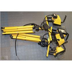 2 NEW DUAL WORK LIGHTS ON TRIPODS