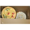 Image 1 : BOX W/ ASSORTED KITCHEN DISHS INC SALAD BOWL