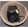 Image 1 : LARGE WICKER BASKET WITH TASIMO MACHINE AND