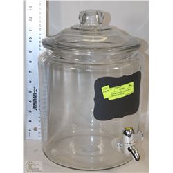 ANCHOR HOCKING GLASS DRINK DISPENSER WITH LID
