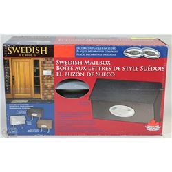 NEW SWEDISH SERIES MAILBOX - NICKEL FINISH