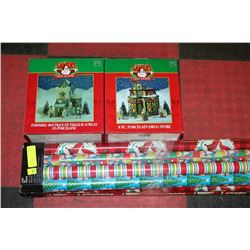 SET OF 2 CHRISTMAS LIGHT UP ORNAMENTS WITH 16