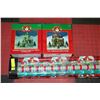 Image 1 : SET OF 2 CHRISTMAS LIGHT UP ORNAMENTS WITH 16