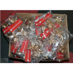 BOX FULL OF NEW  GOLD COLORED CHERUB ORNAMENTS
