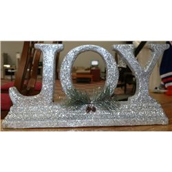 HEAVY CHRISTMAS JOY SIGN 21"X11"HIGH