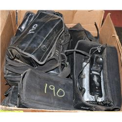 BOX OF ASSORTED BAG PHONES