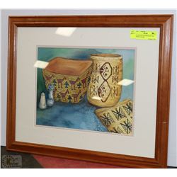 FRANK AND JAN WHITEFOOT ART WORK IN FRAME