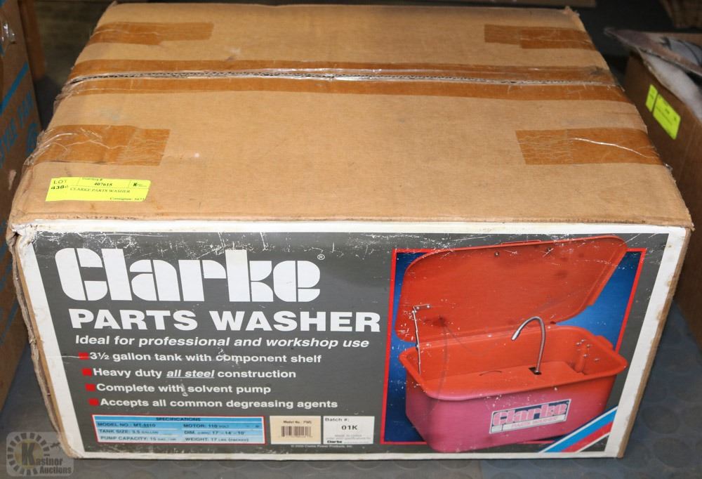 NEW CLARKE PARTS WASHER