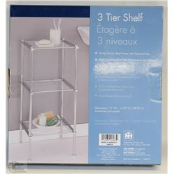 NEW STAINLESS STEEL 3 TIERED SHELF IN BOX