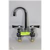Image 1 : NEW 4" DECK MOUNT GOOSE NECK FAUCET