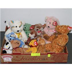 FLAT OF TY BEANIE BABIES