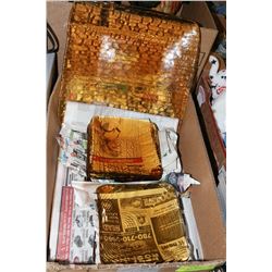 10-PC DECORATIVE GLASS SERVING PLATE SET