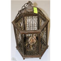 VINTAGE HANGING BIRD CAGE
