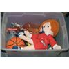 Image 1 : TOTE OF CHILDRENS TOYS INCLUDING